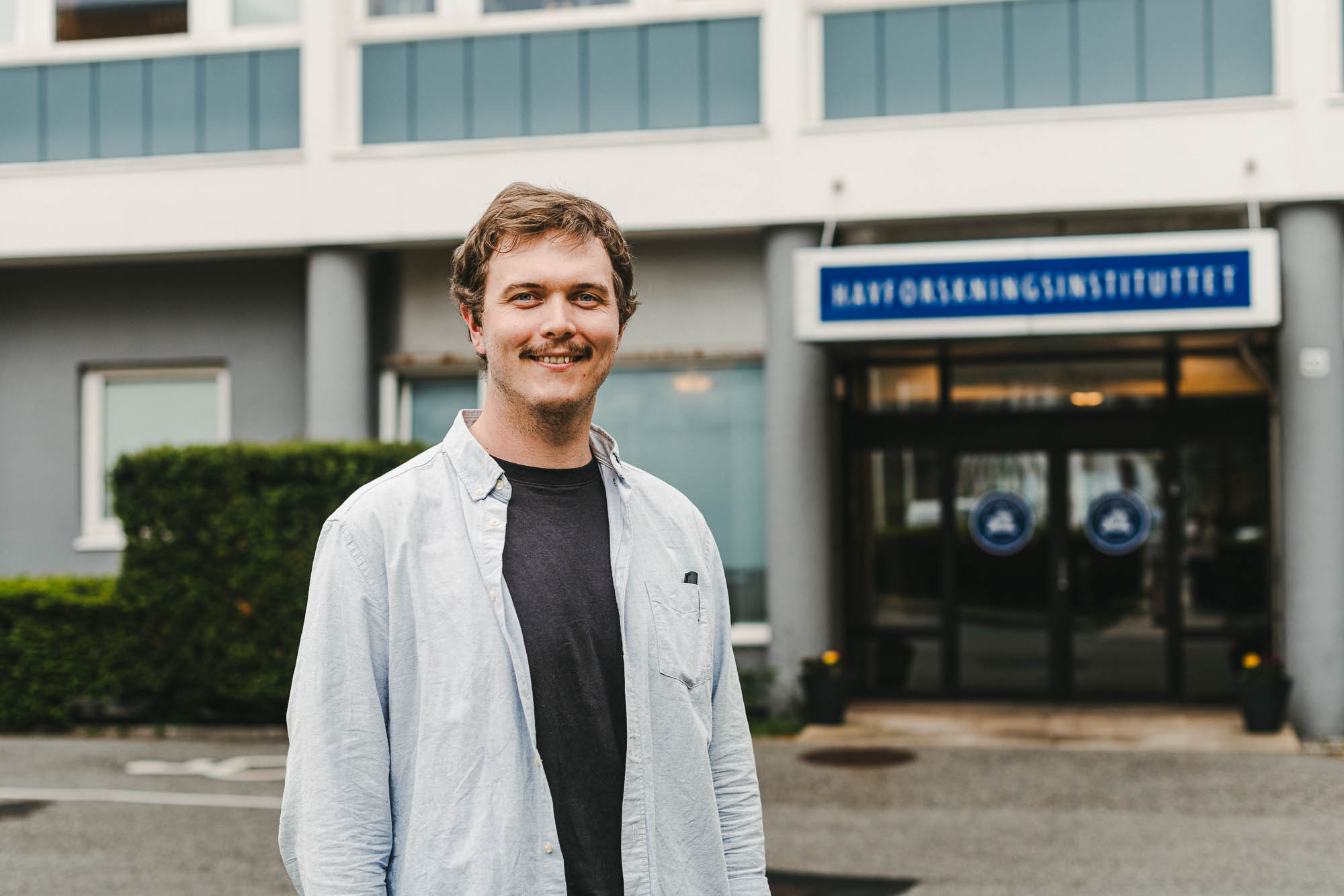 mats Bøgvald foran hovedblokken