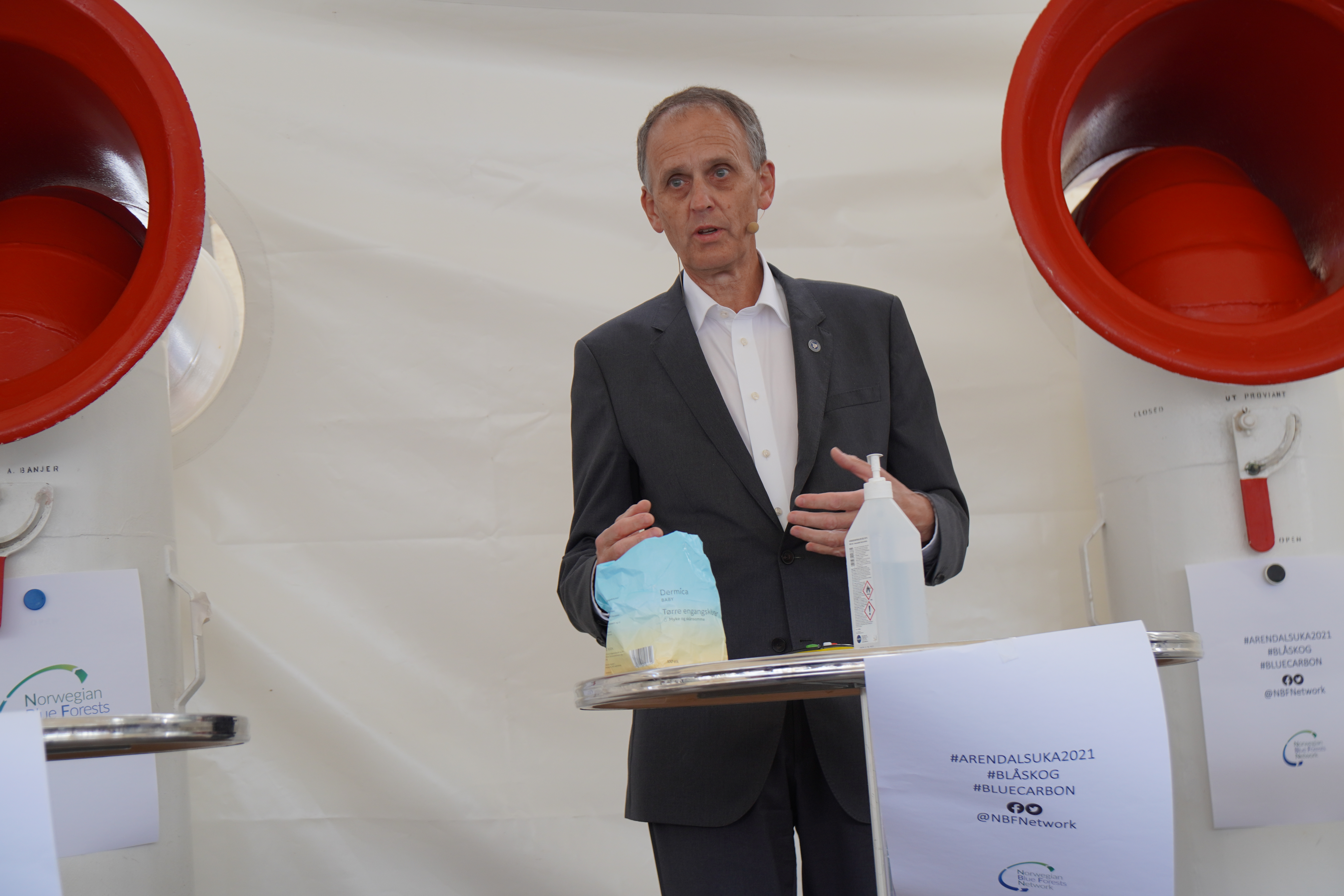 Peter Haugen ombord Statsraad Lehmkuhl under Arendalsuka 2021
