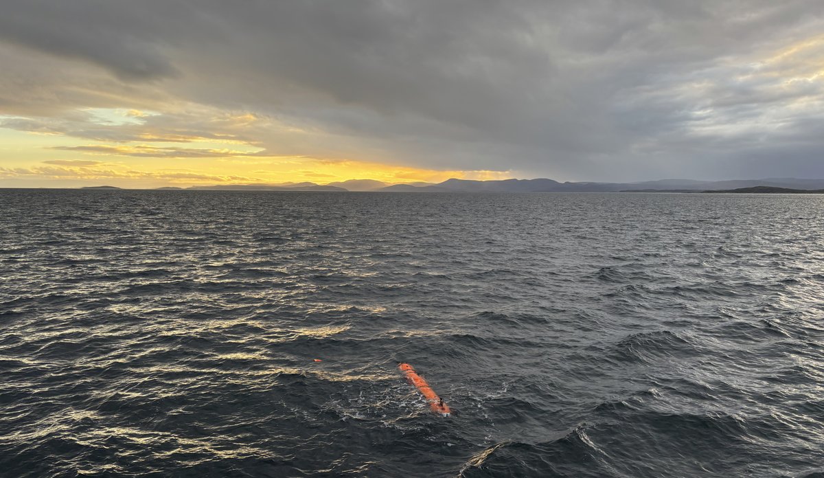 Bilder av AUV-en som er i sjø