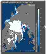Kart som viser isdekket på den nordlige halvkule.