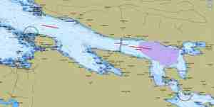 kart som viser trålstasjoner og det planlagte deponiområdet 