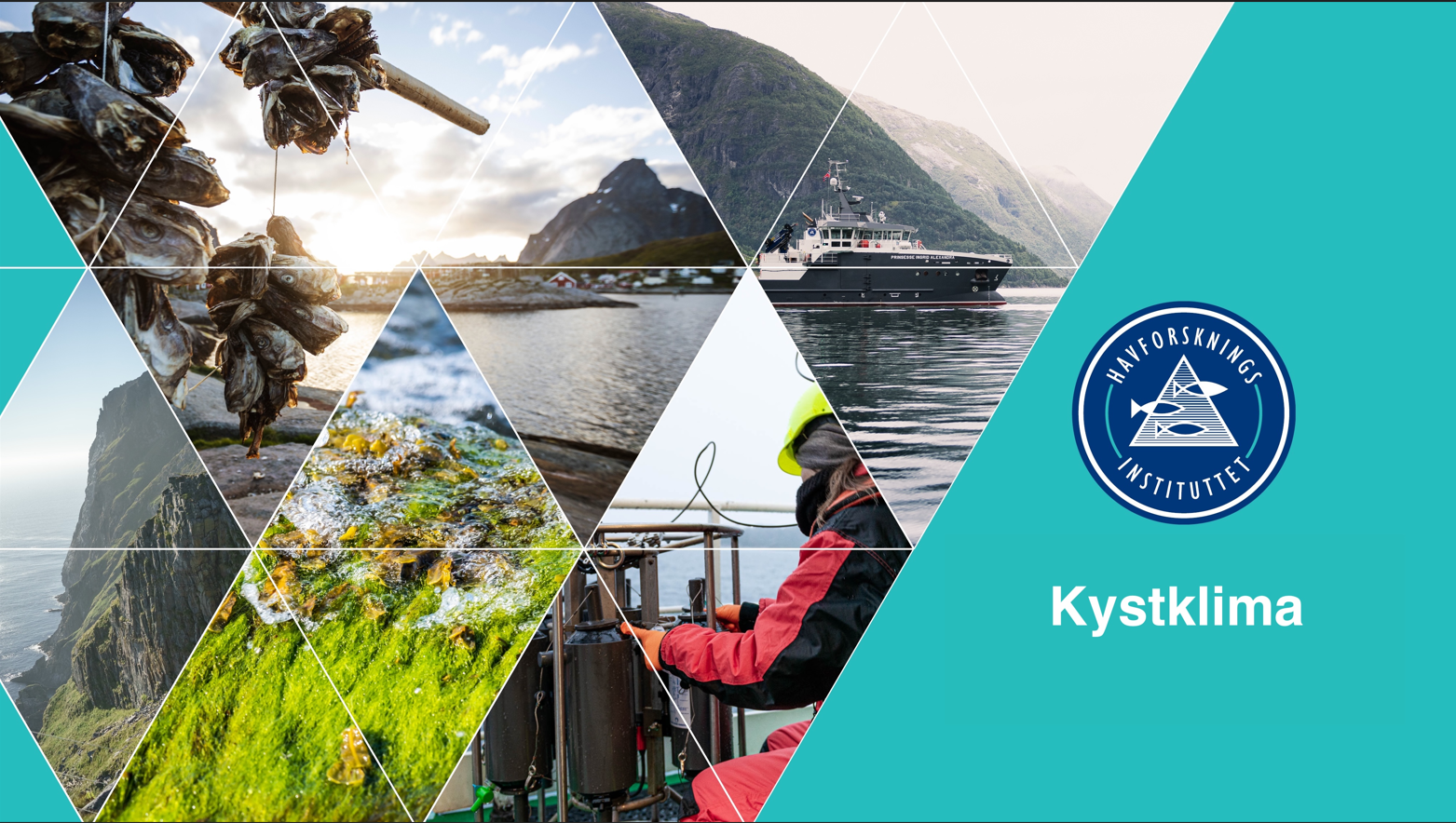 montasje av kyst og fjord og fartøy 