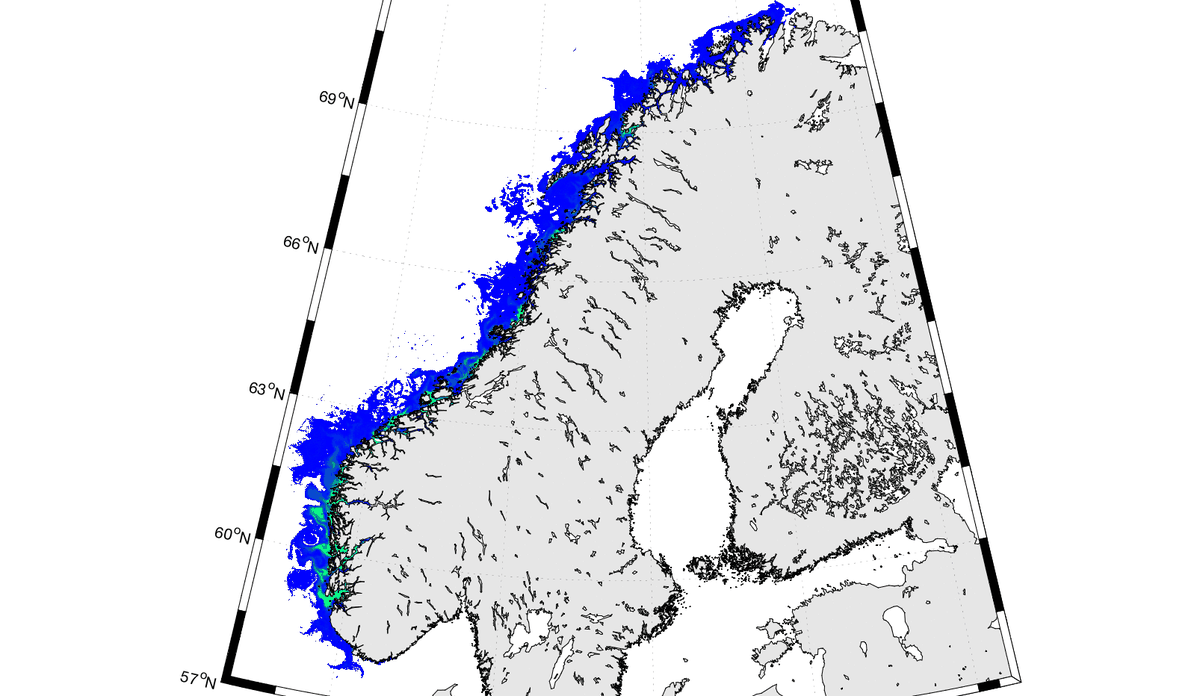 Lakselusmodellen hele Norge