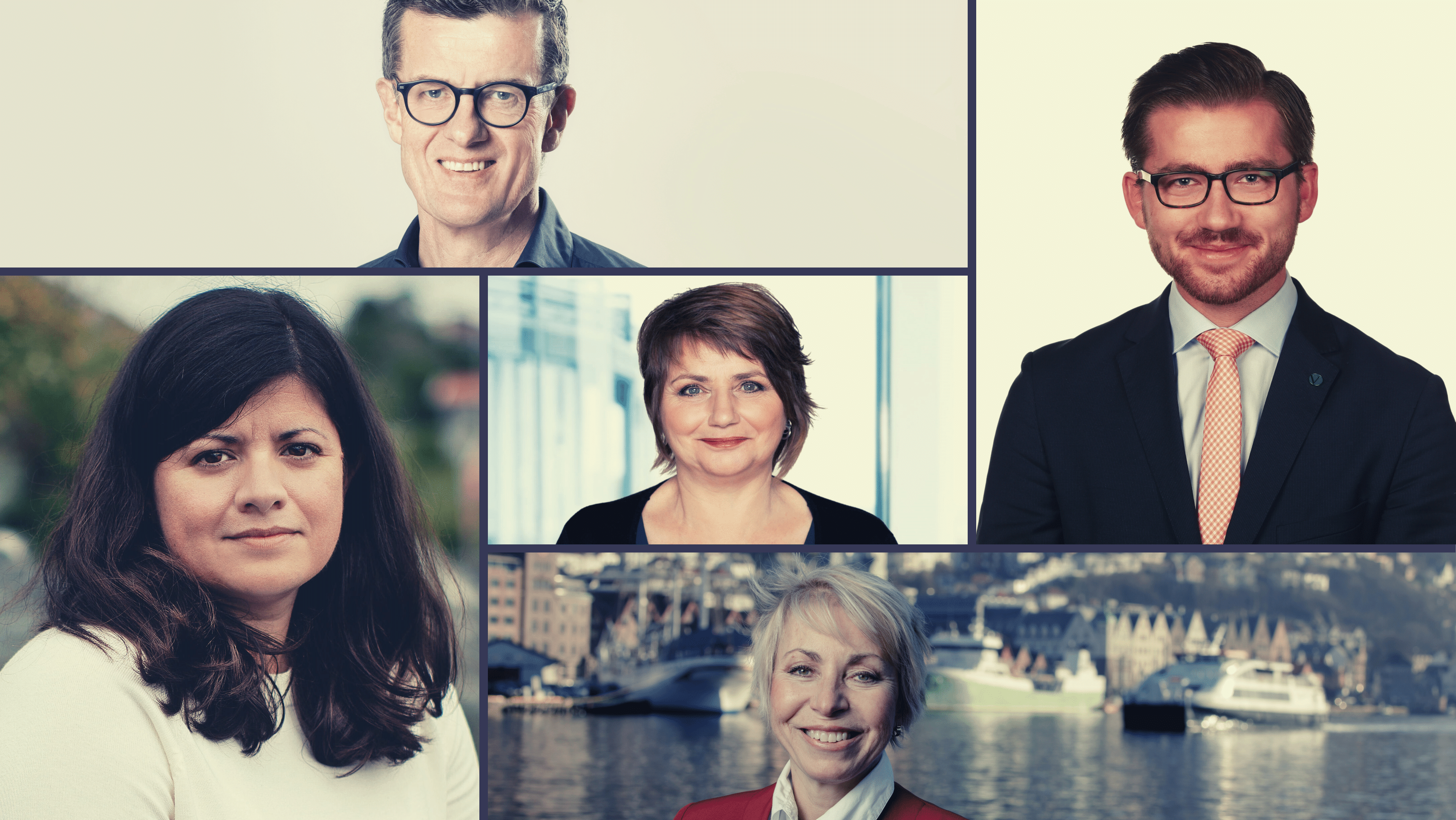 Fotokollasj av panelistene