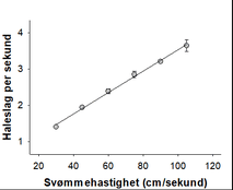 swimming speed