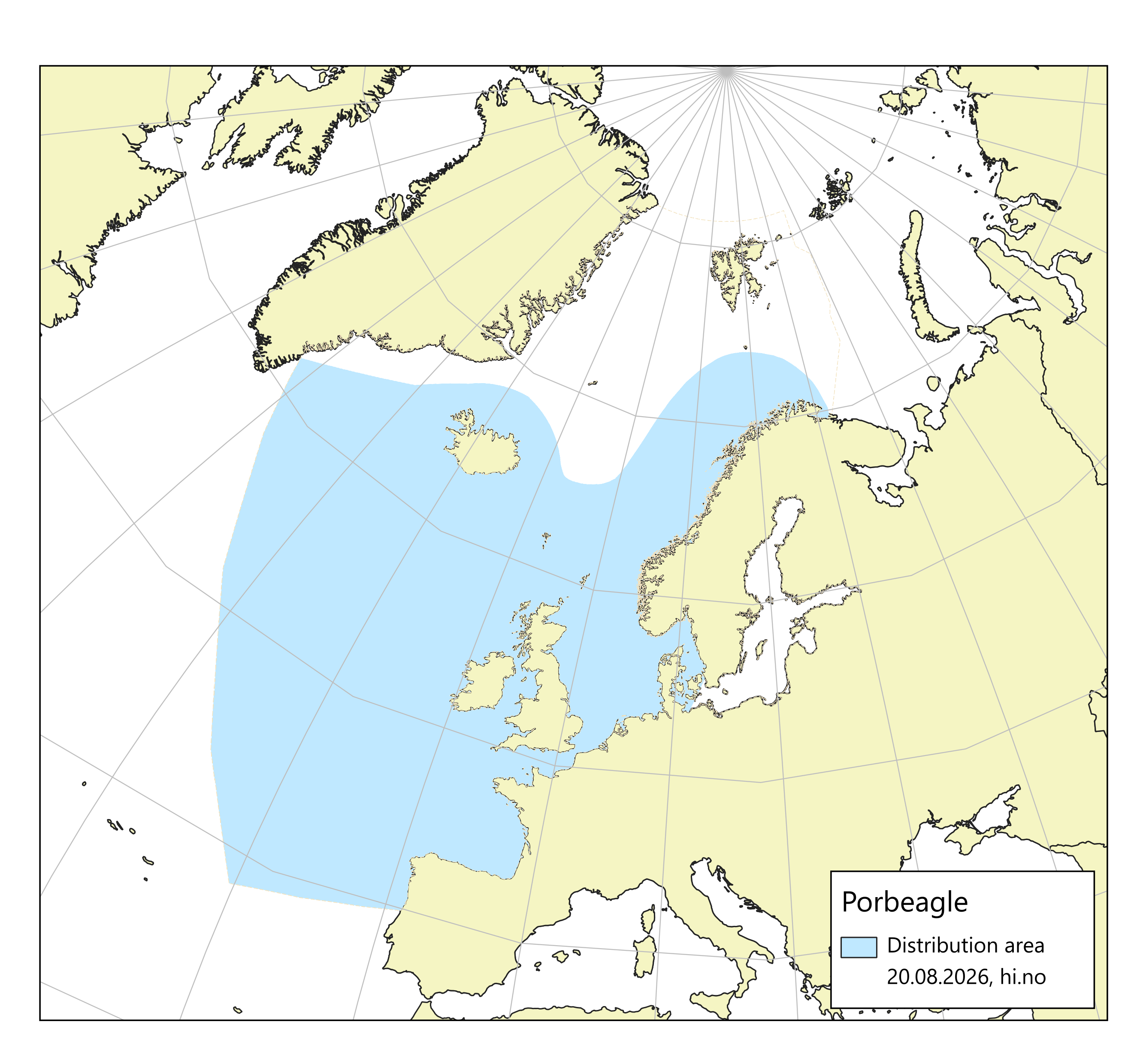 porbeagle distribution