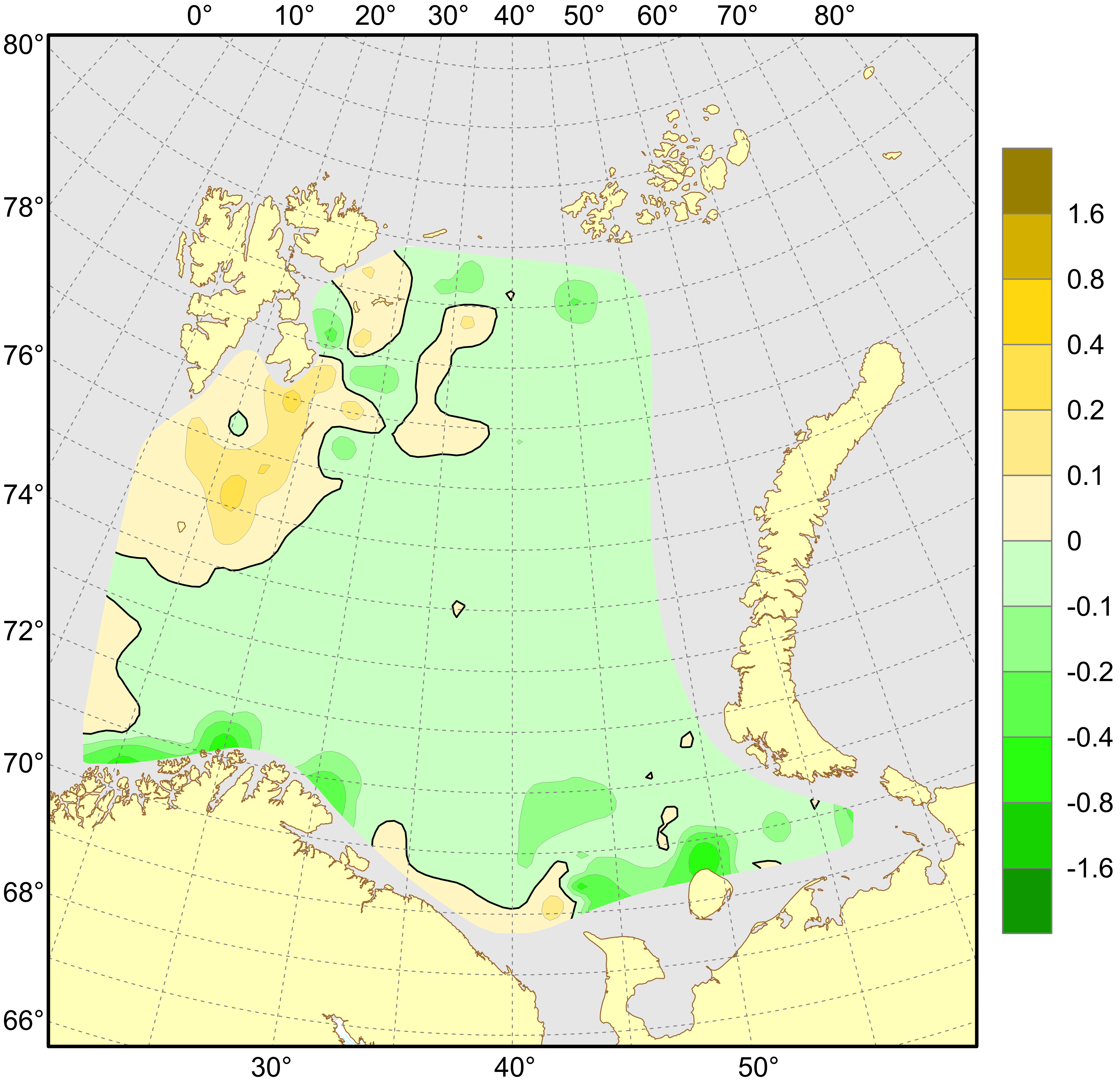 Figure 4.1.1.12. Salinity anomalies at the bottom, August–September 2024.