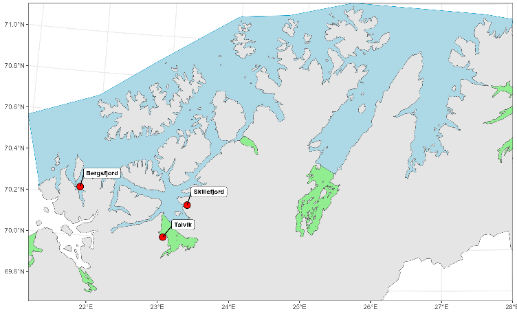 Kart som viser hvor rusestasjonen er plassert.