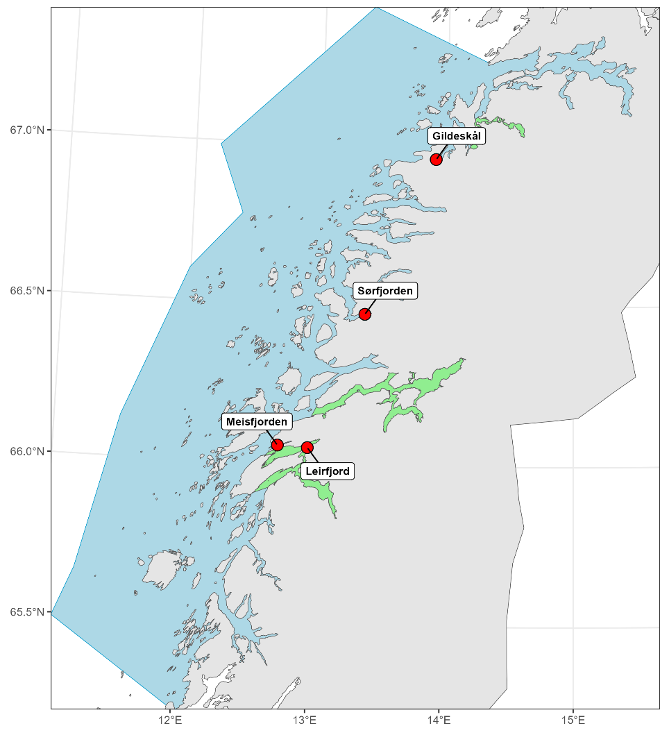 Kart som viser hvor rusestasjonen er plassert.