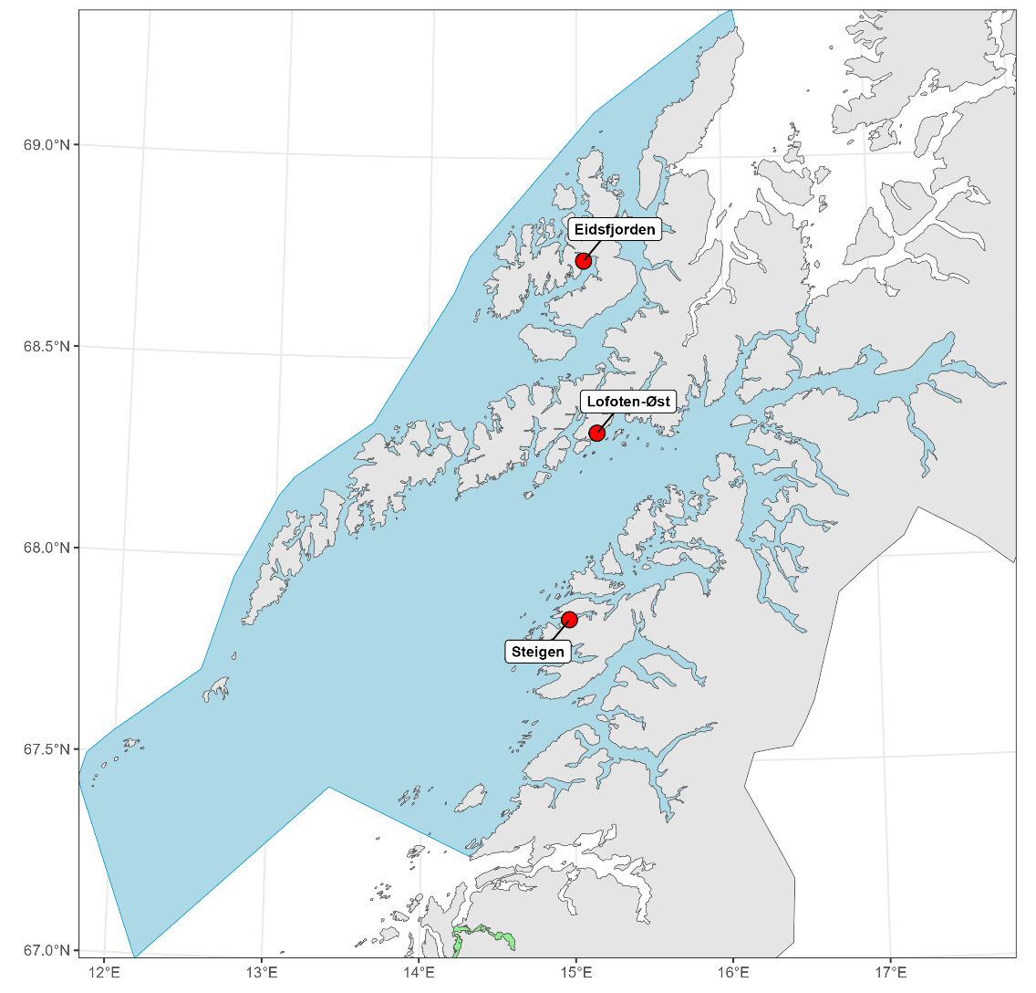 Kart som viser hvor rusestasjonen er plassert.