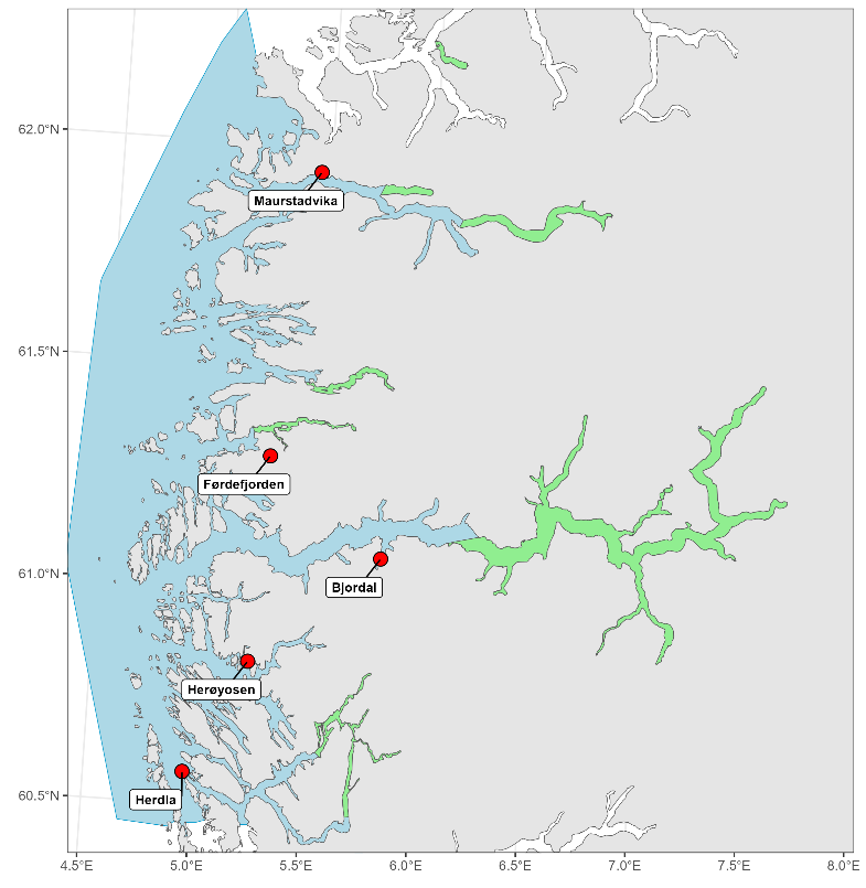 Kart som viser hvor rusestasjonen er plassert.
