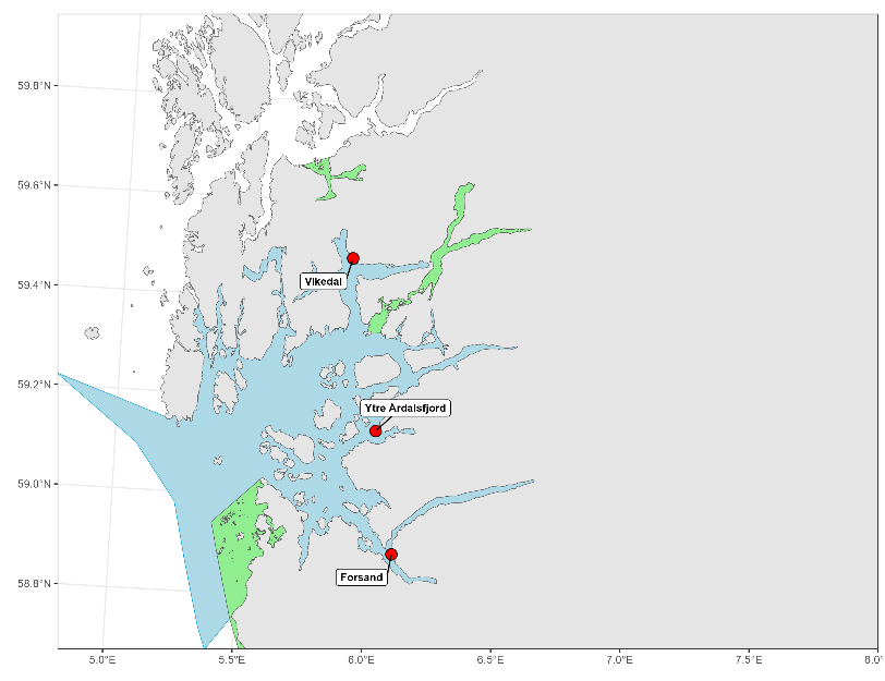 Kart som viser hvor rusestasjonen er plassert.