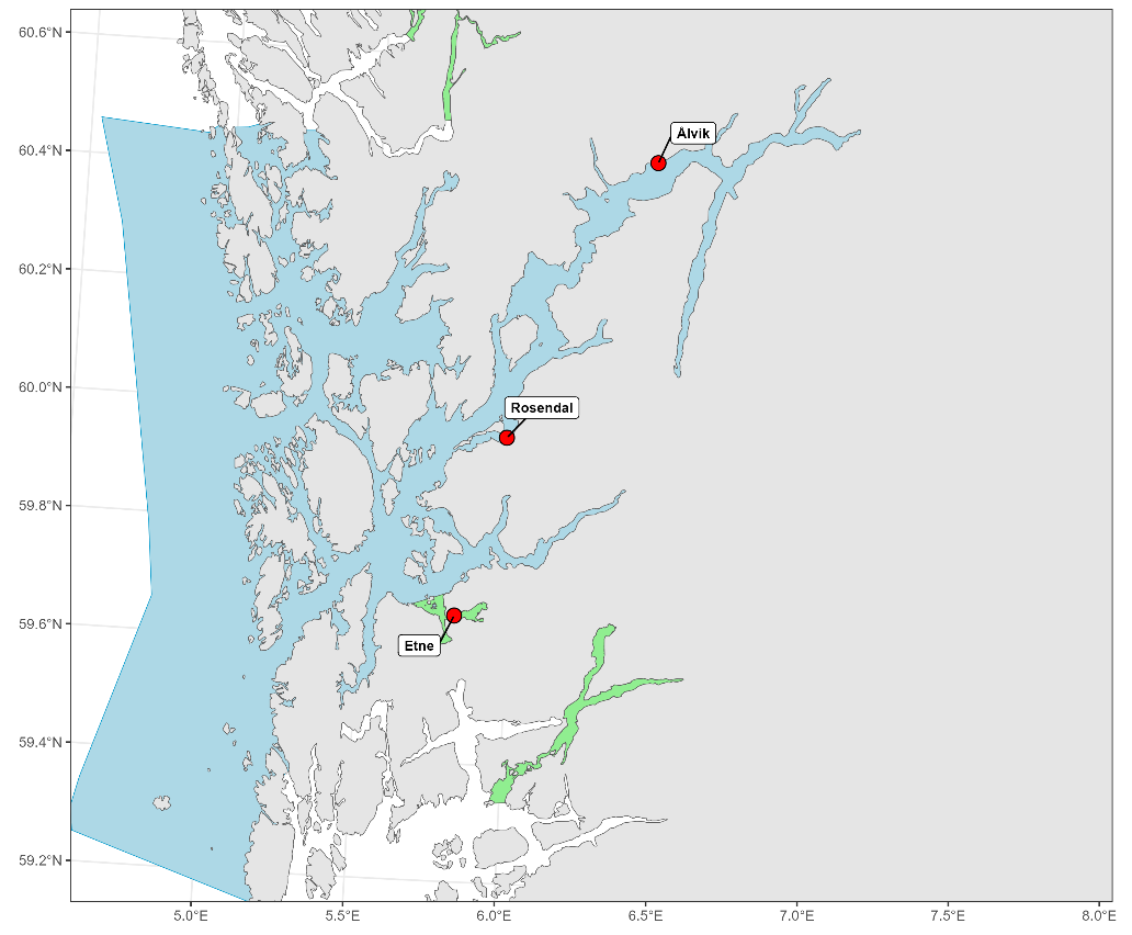 Kart som viser hvor rusestasjonen er plassert.