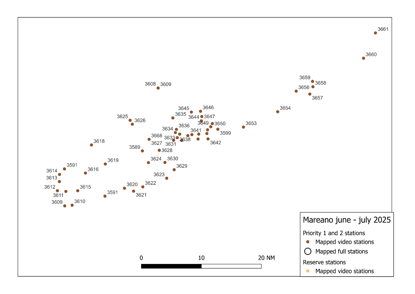 Detail of the southern part of the survey area