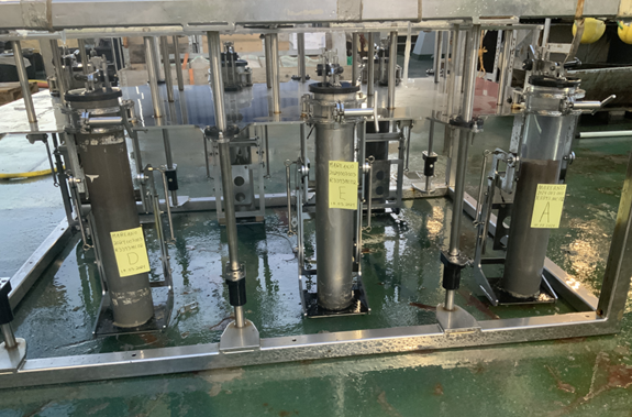 Multicorer etter vellykket prøvetaking.