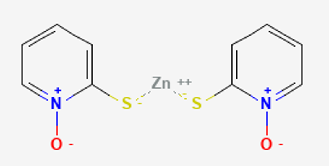 Figur 33. Sink pyrithion. Bildet er tatt fra https://pubchem.ncbi.nlm.nih.gov/compound/Pyrithione-Zinc.