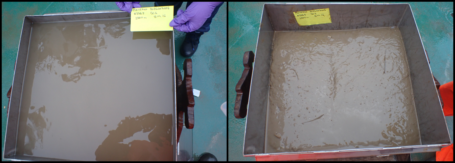 2 square muddy box corers