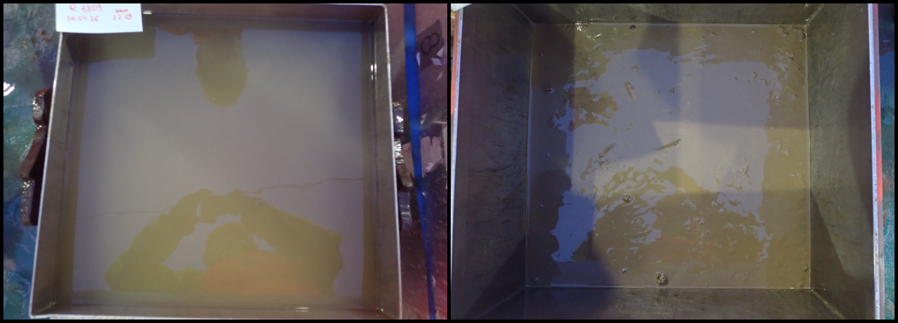 2 Box corers with muddy water