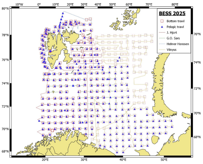Figure 1.1. The spatial (left) and temporal (right) progression during the survey.