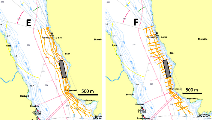 Bildet viser forslag til kartleggingsdesign ved målrettet kartlegging