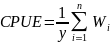 Formula for CPUE