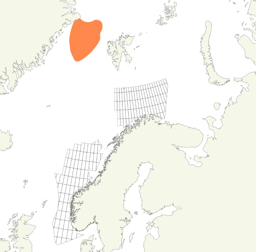 Grønlandshval kan påtreffes nordvest for Svalbard