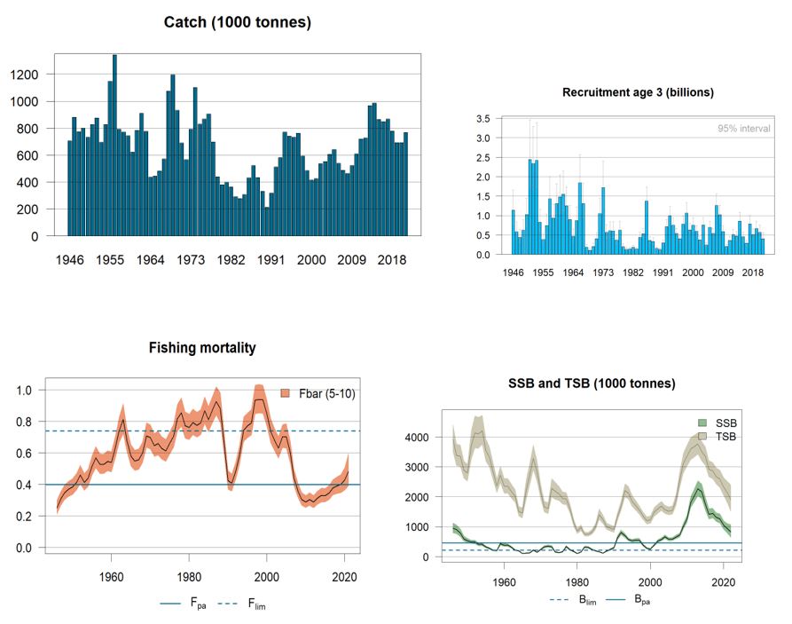 Standard plots for Northeast Arctic cod (ICES subareas 1 and 2)