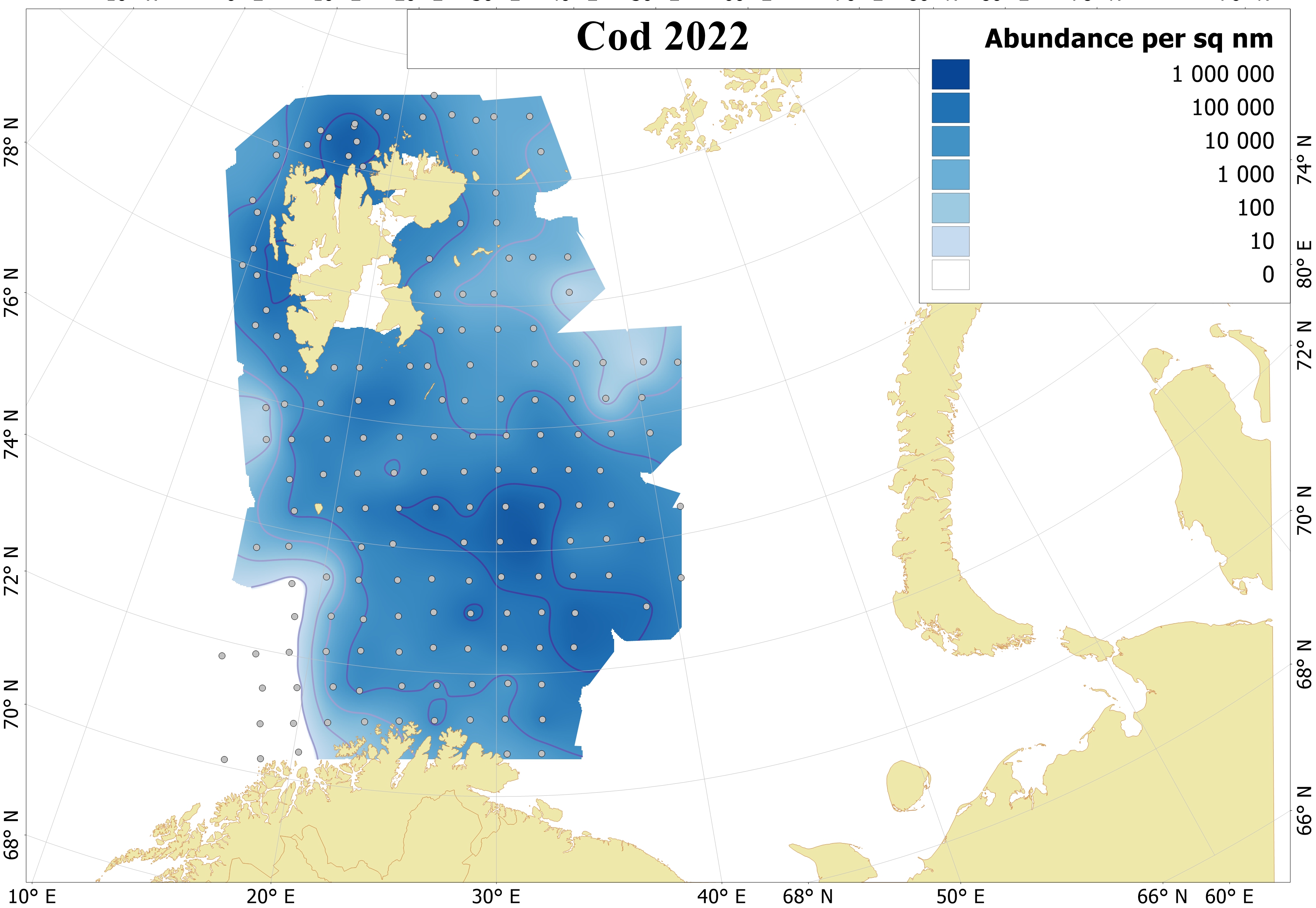 Ch 6 Distribution of 0-group cod 2022