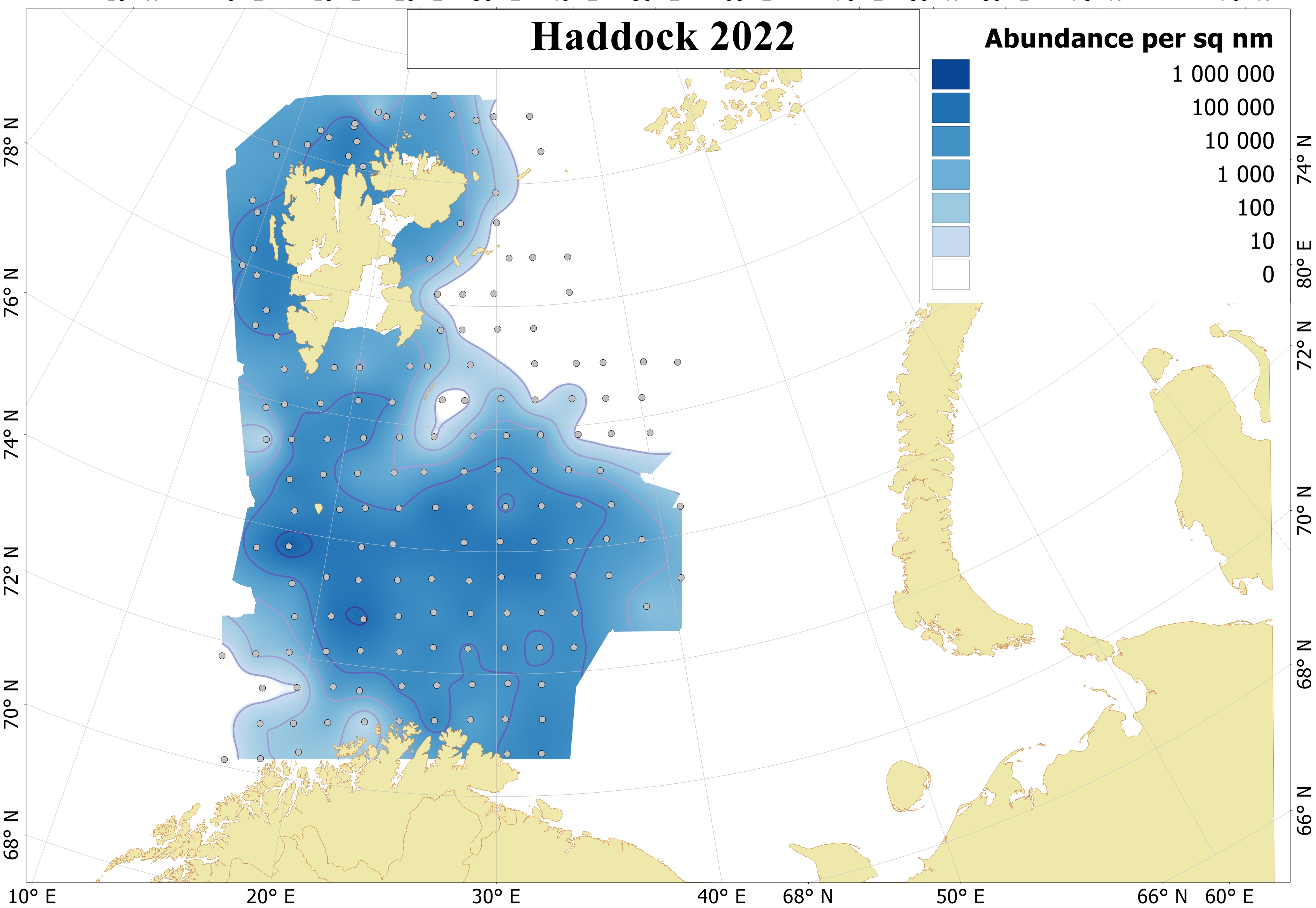 Ch 6 Distribution 0-group haddock 2022