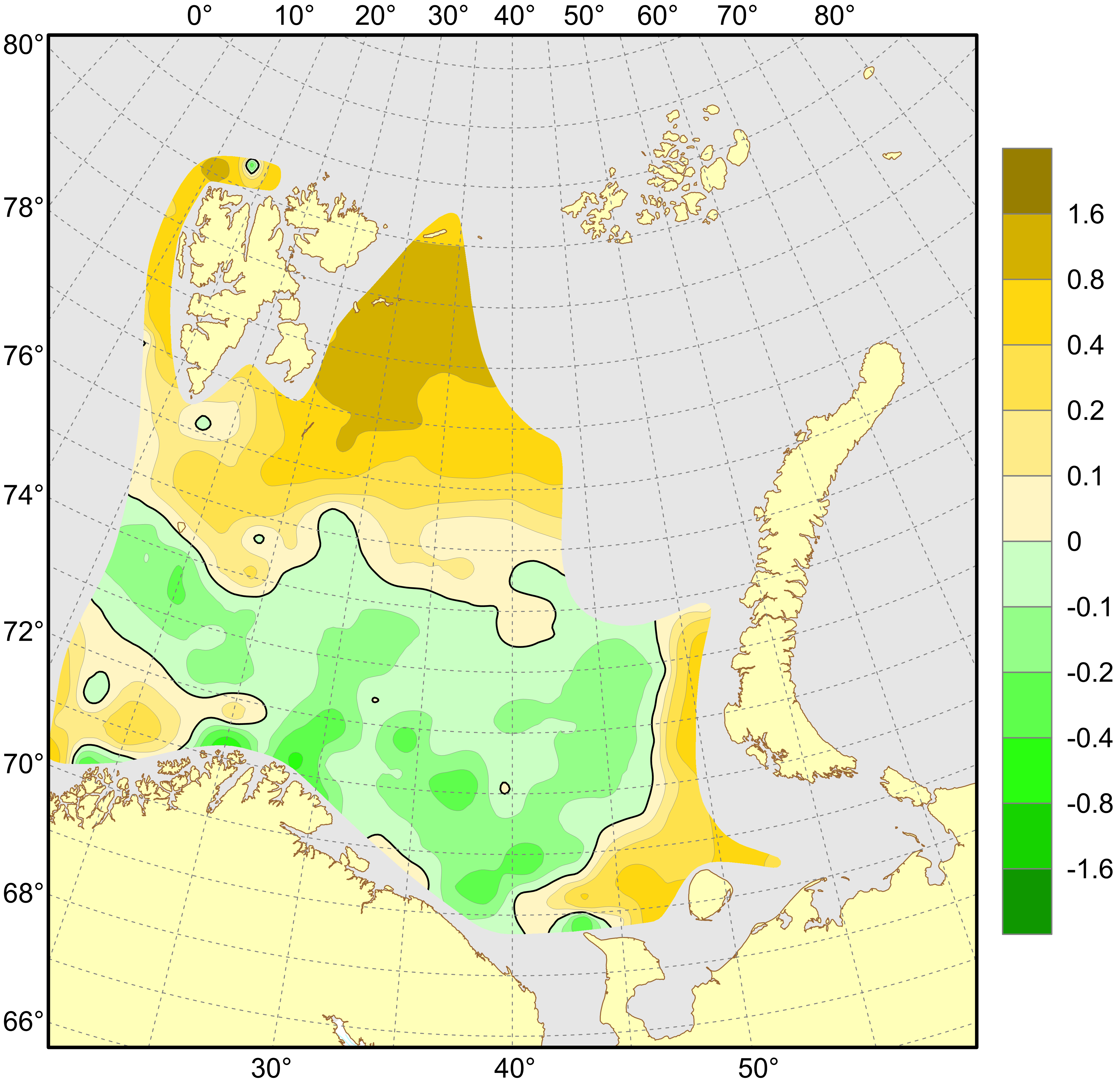 Fig 4.1.1.11 Surface salinity anomalies 2022