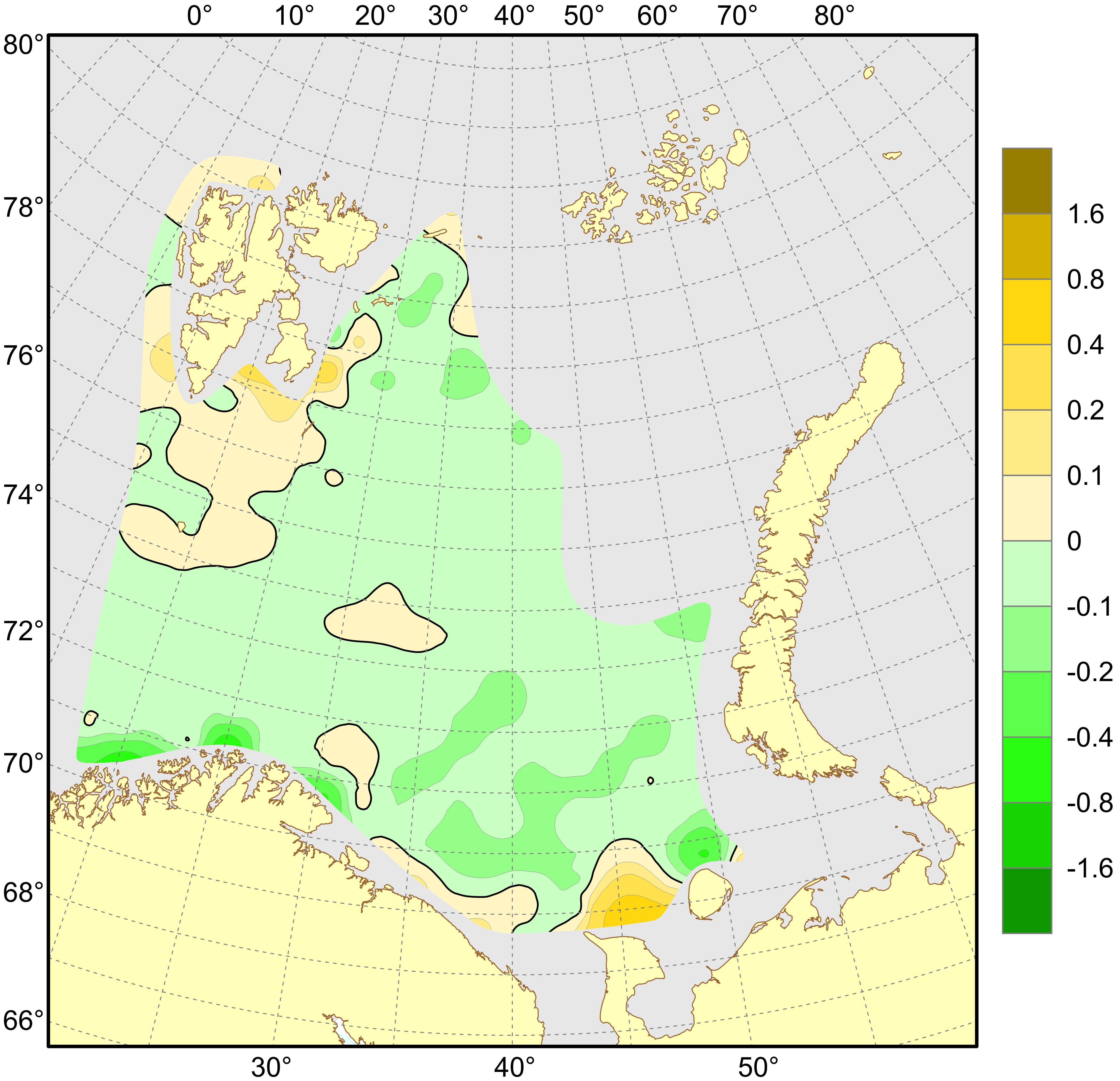 Fig 4.1.1.12. Salinity anomalies bottom 2022