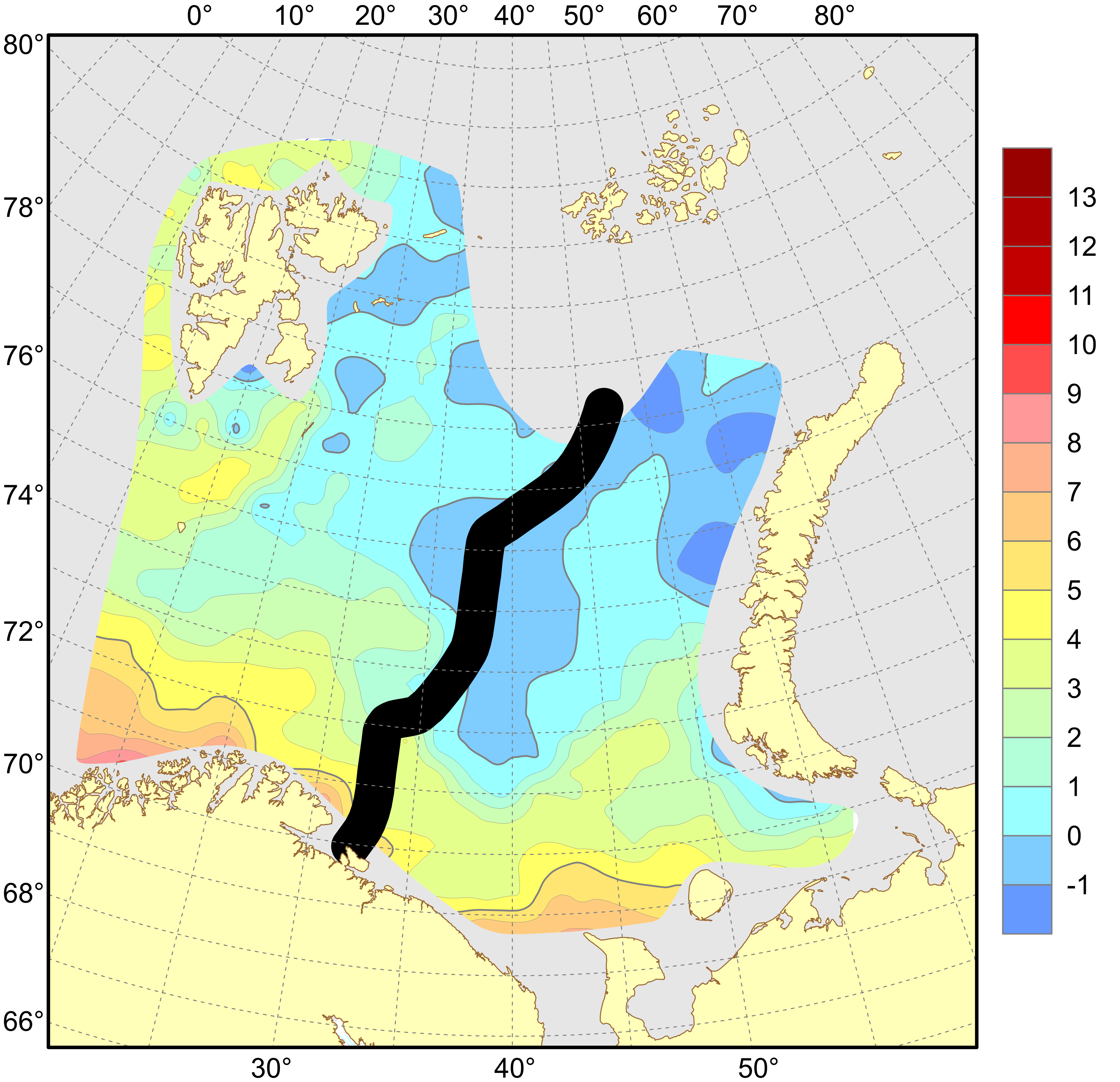 Fig 4.1.1.7. Distribution of temperature bottom 2022