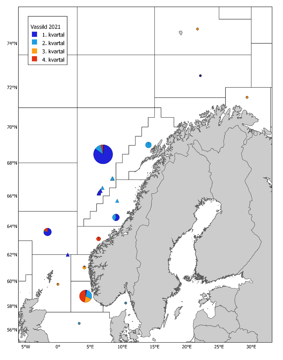 Geografisk fordeling vassild