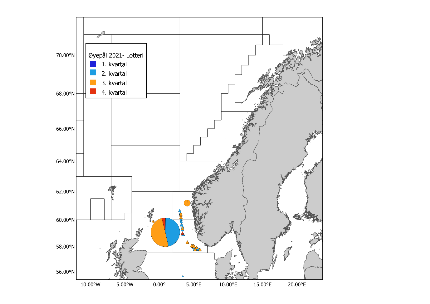 Geografisk fordeling øyepål