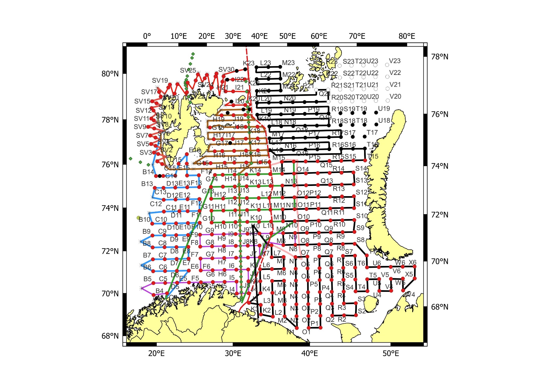 Figure 5.2. Improved BESS design for the Norwegian part of the Barents Sea.