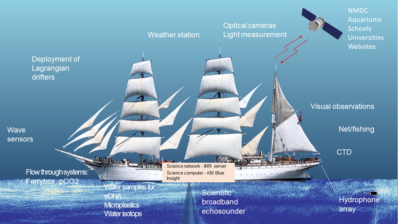 Picture of the Statsraad Lehmkuhl.