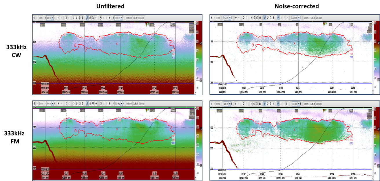 333 kHz echogram