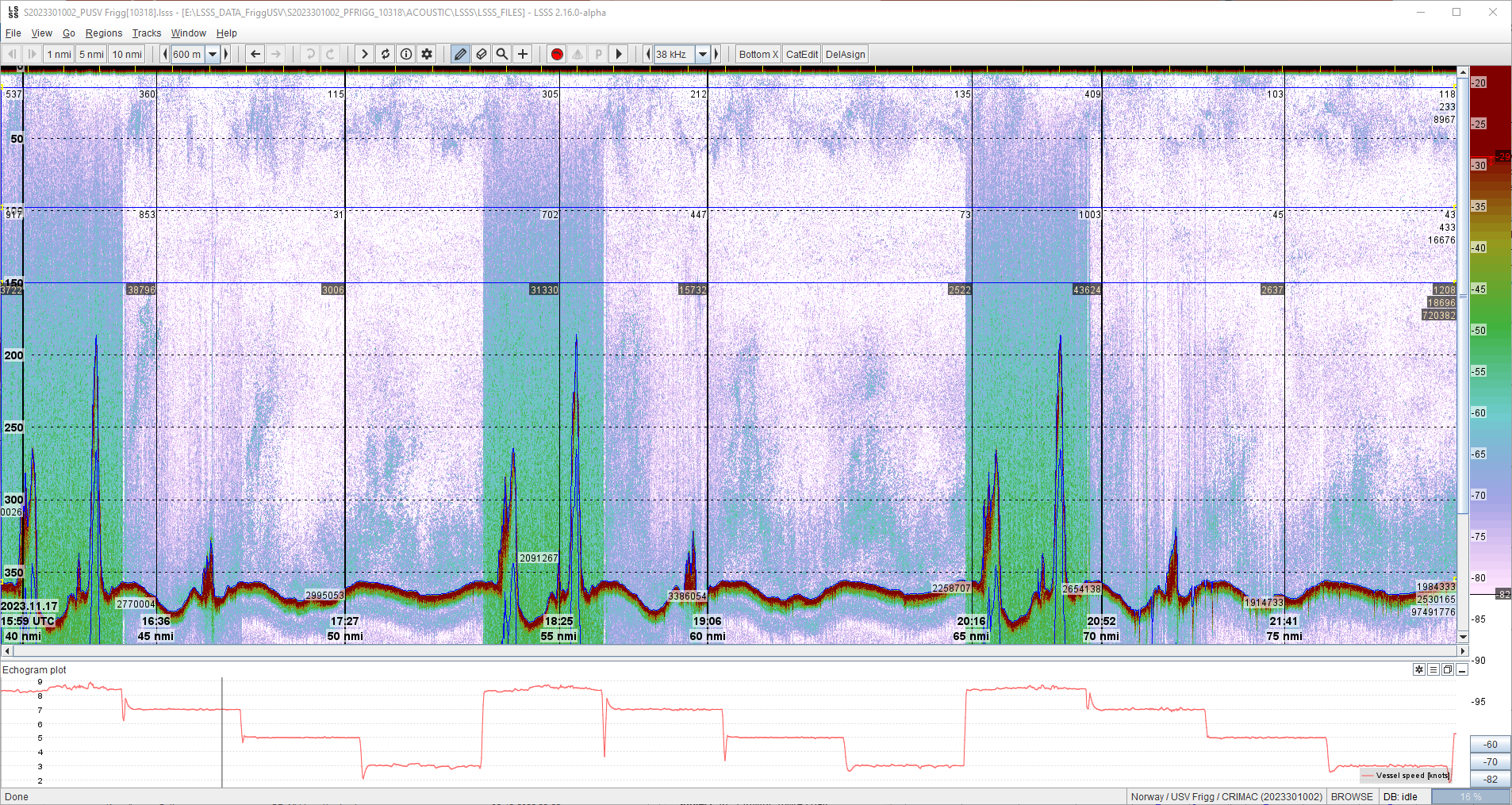 Noise echogram