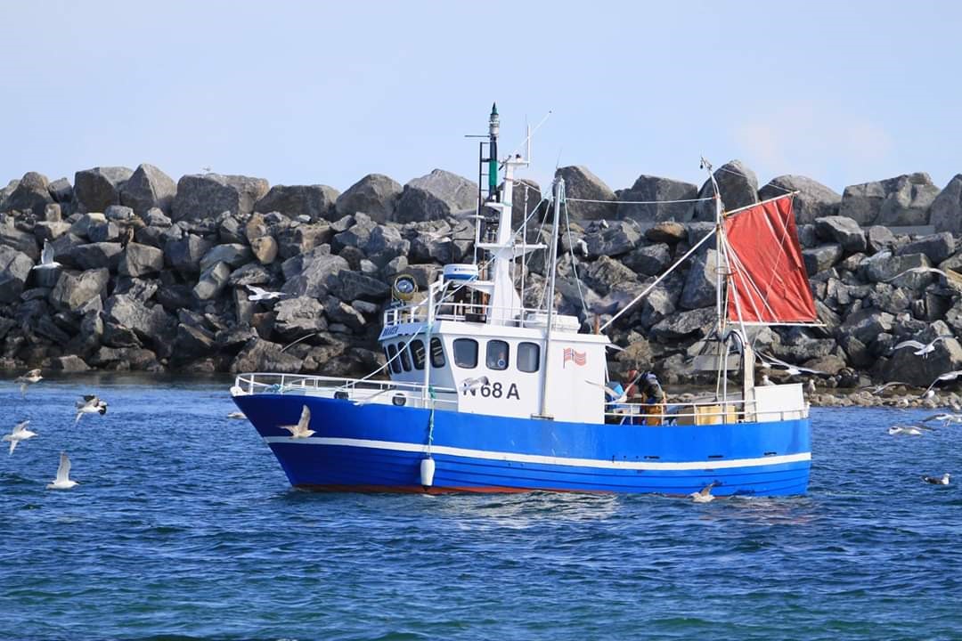 Fiskebåten «Braken» til sjøs.