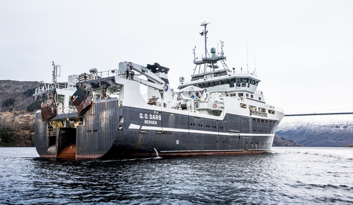 Bilde av G.O Sars i Osterfjorden