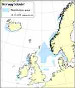 Distribution map norway lobster