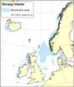 Distribution map norway lobster
