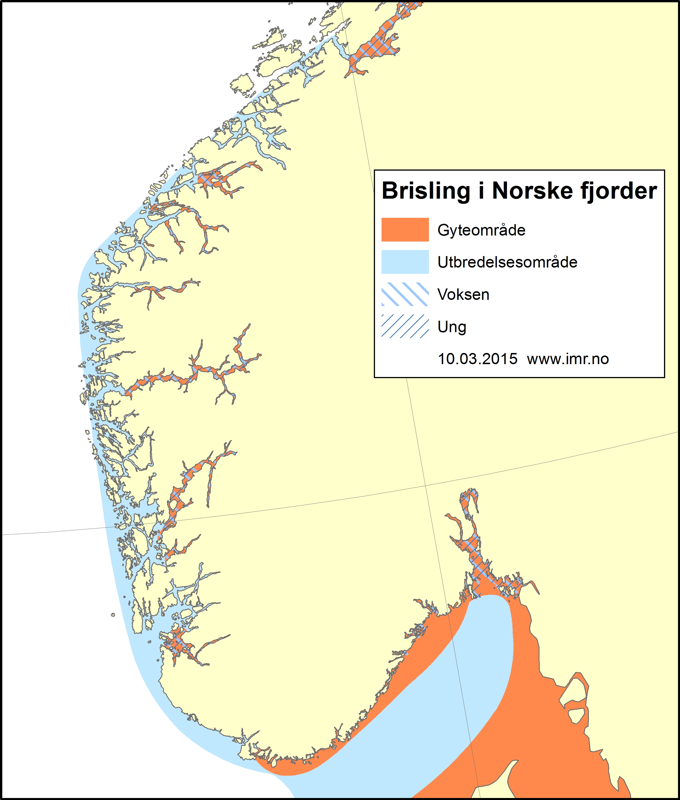 utbredelseskart brisling