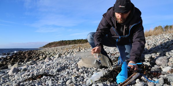 

Marint sÃ¸ppel pÃ¥ TromÃ¸ya utanfor Arendal