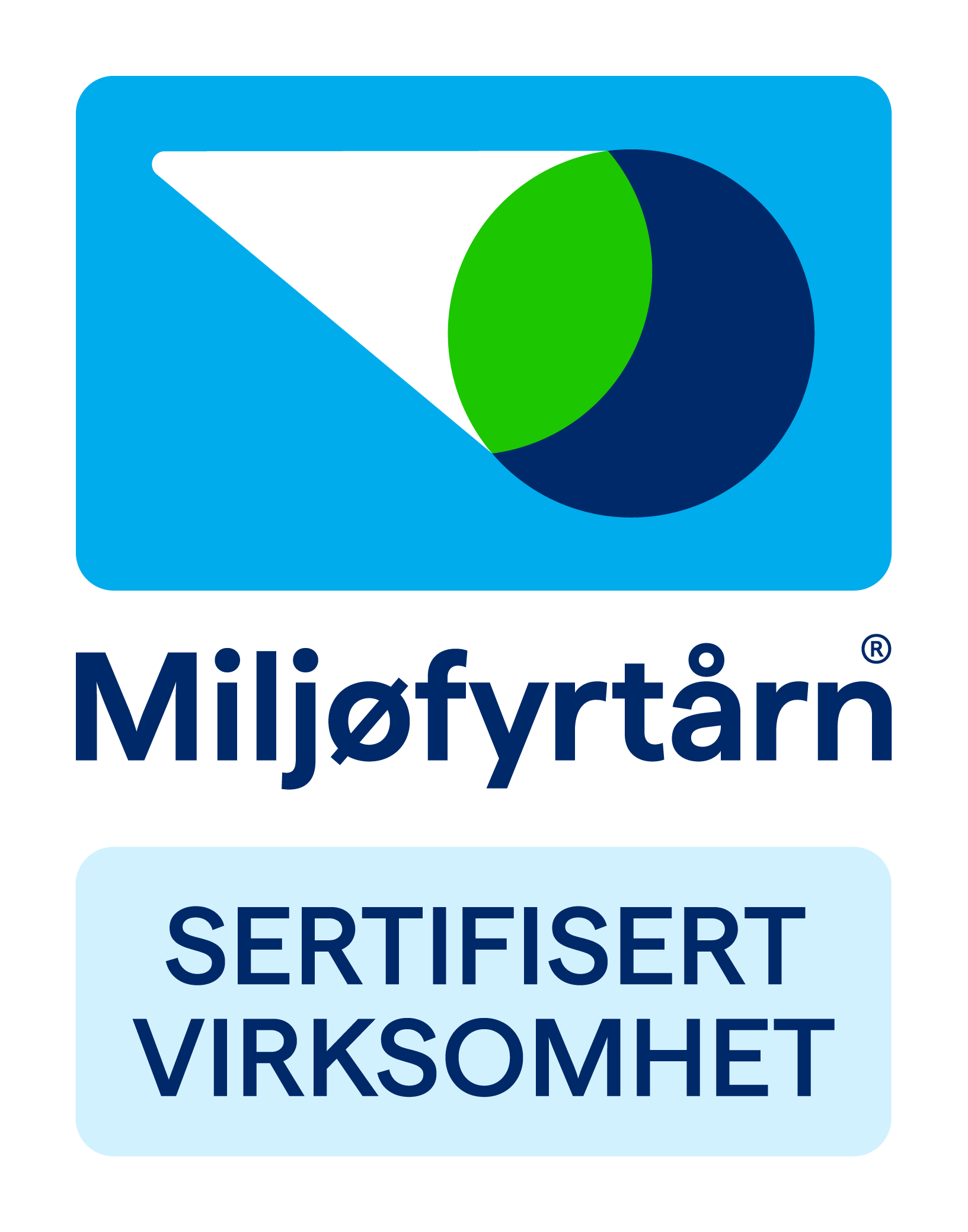 Logo miljofyrtarn-sertifisert-virksomhet 2025